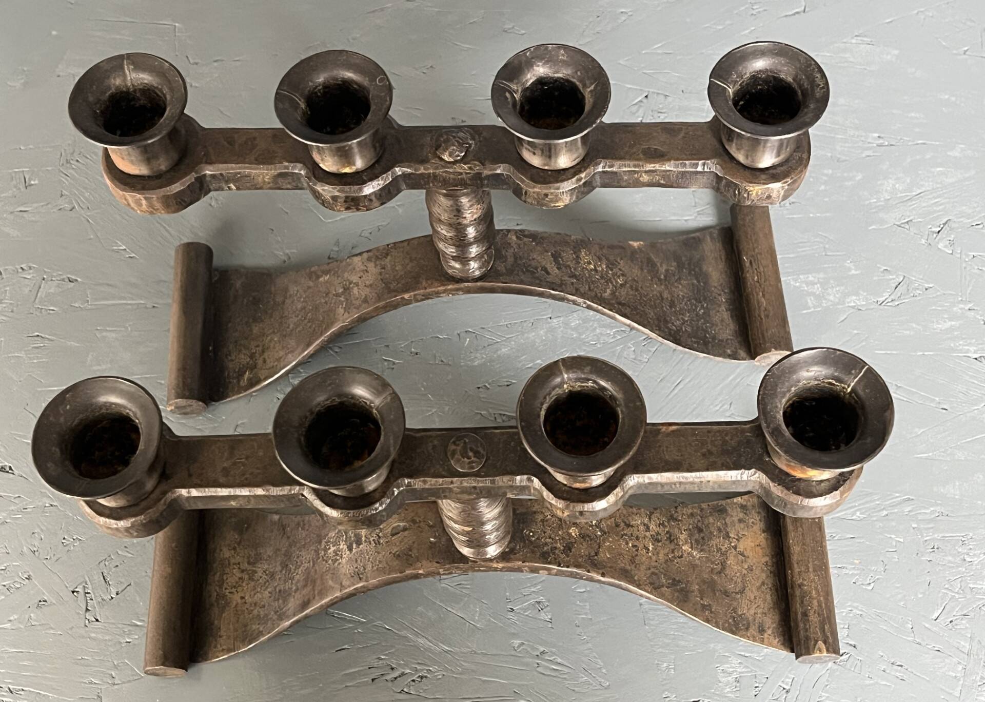 Pair of Art Deco candlesticks from the 1930s by Charles Piguet