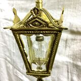 Lanterne en bronze à verres étoilés