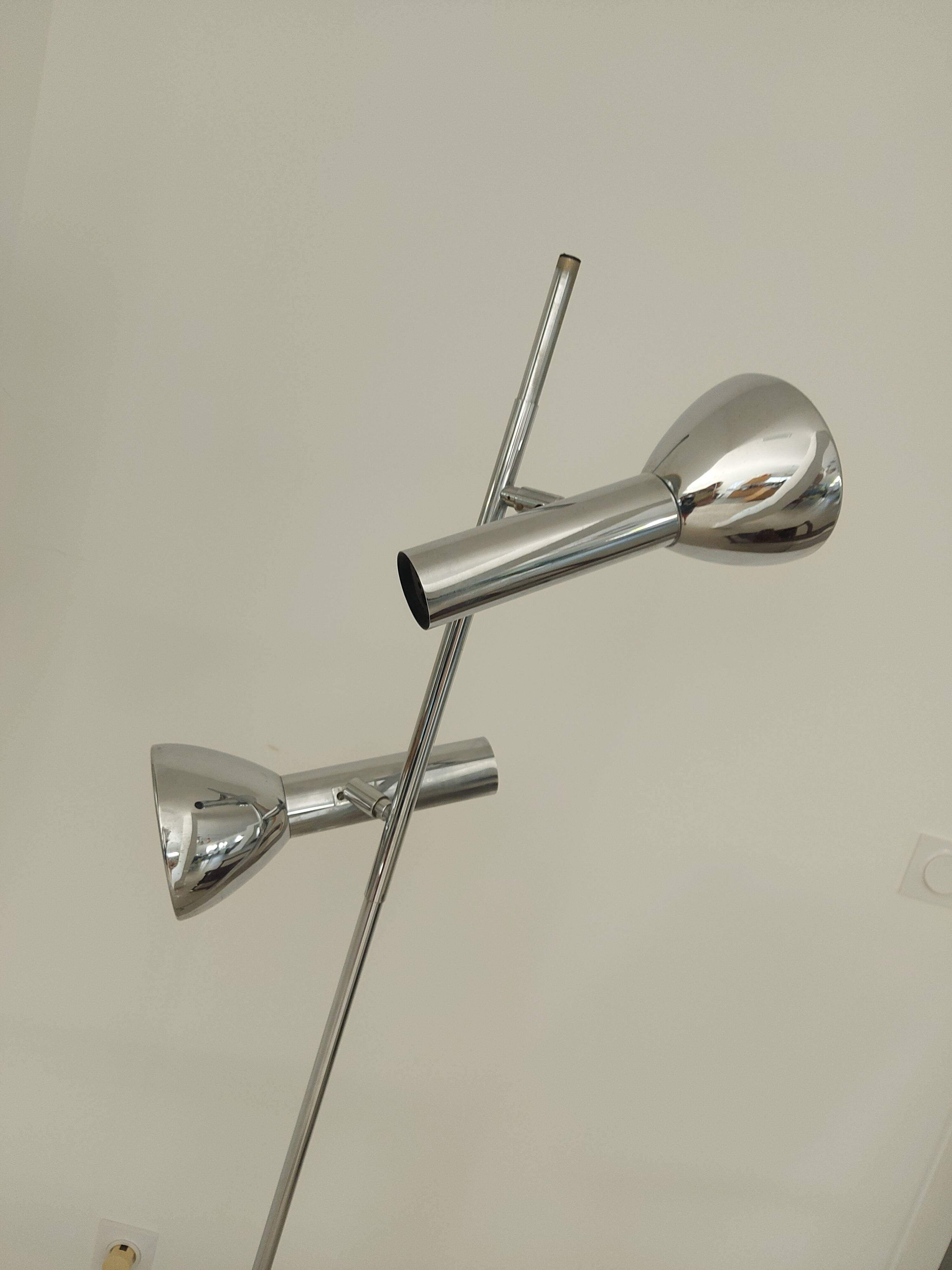 Vintage 70'S chrome floor lamp