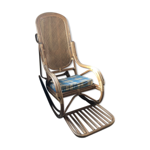 rocking chair en rotin