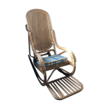 Rocking chair en rotin