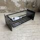 80s Italian marble and glass coffee table