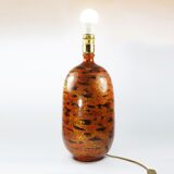 Japanese enamel ceramic table lamp, 1950