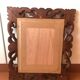 Old mirror carved wooden frame