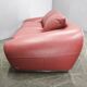 Italian Red Leather Sofa by Divanotti, Postmodern, 1990s