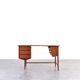 Mid-Century Kidney Shaped Danish Teak Desk, 1960s.