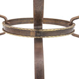 Table ronde fer forgé onyx, 1950