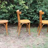 Lot of 6 Mahieu bistro chairs, numbered