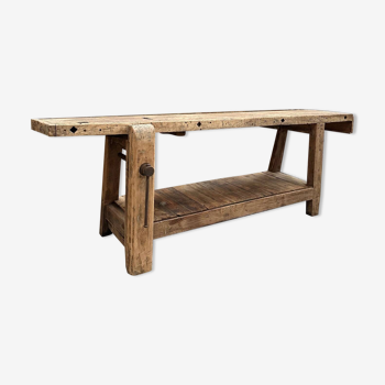 Oak workbench early 20th century