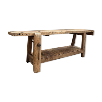 Oak workbench early 20th century