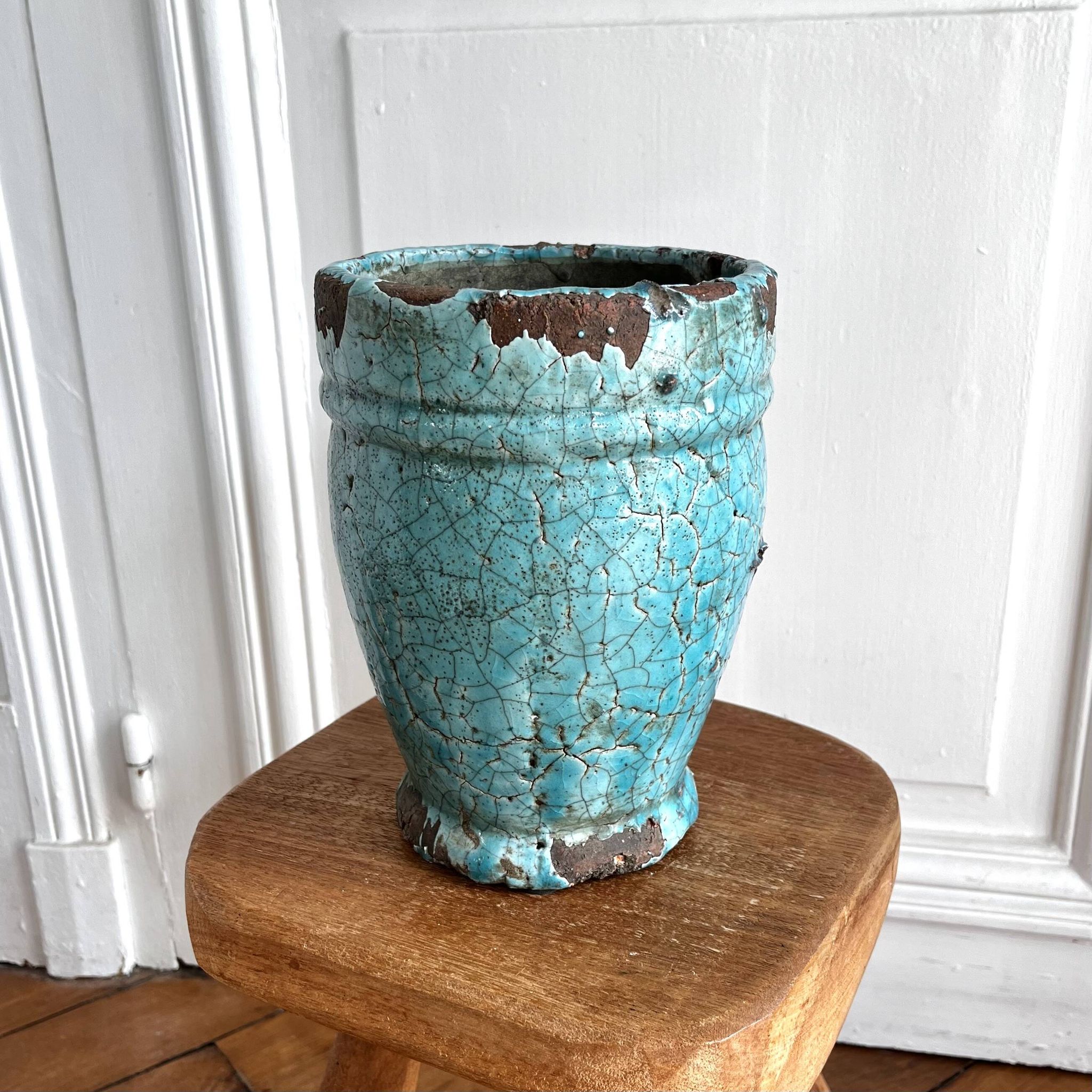 Glazed terracotta vase, Italy, 1950s