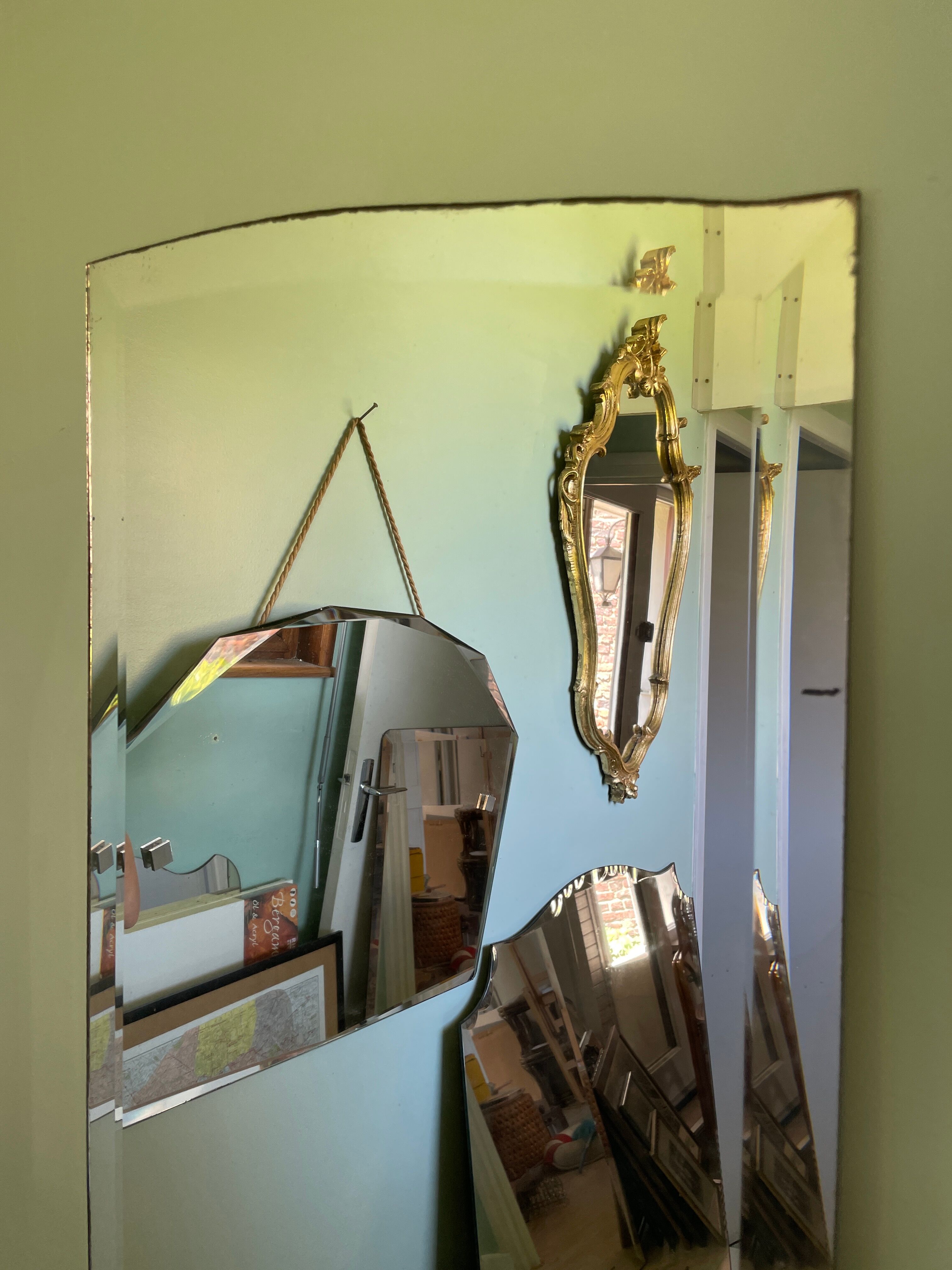 Beveled foot mirror - 176x45cm