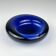 Blue glass ashtray by Per Lütken for Holmegaard, Denmark, 1962