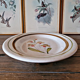 Oval stoneware plate - floral pattern - made in Italy?