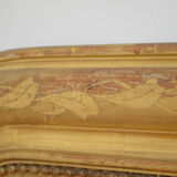 Fine Louis Philippe XIXth Century Wall Gilt Mirror 109x141cm