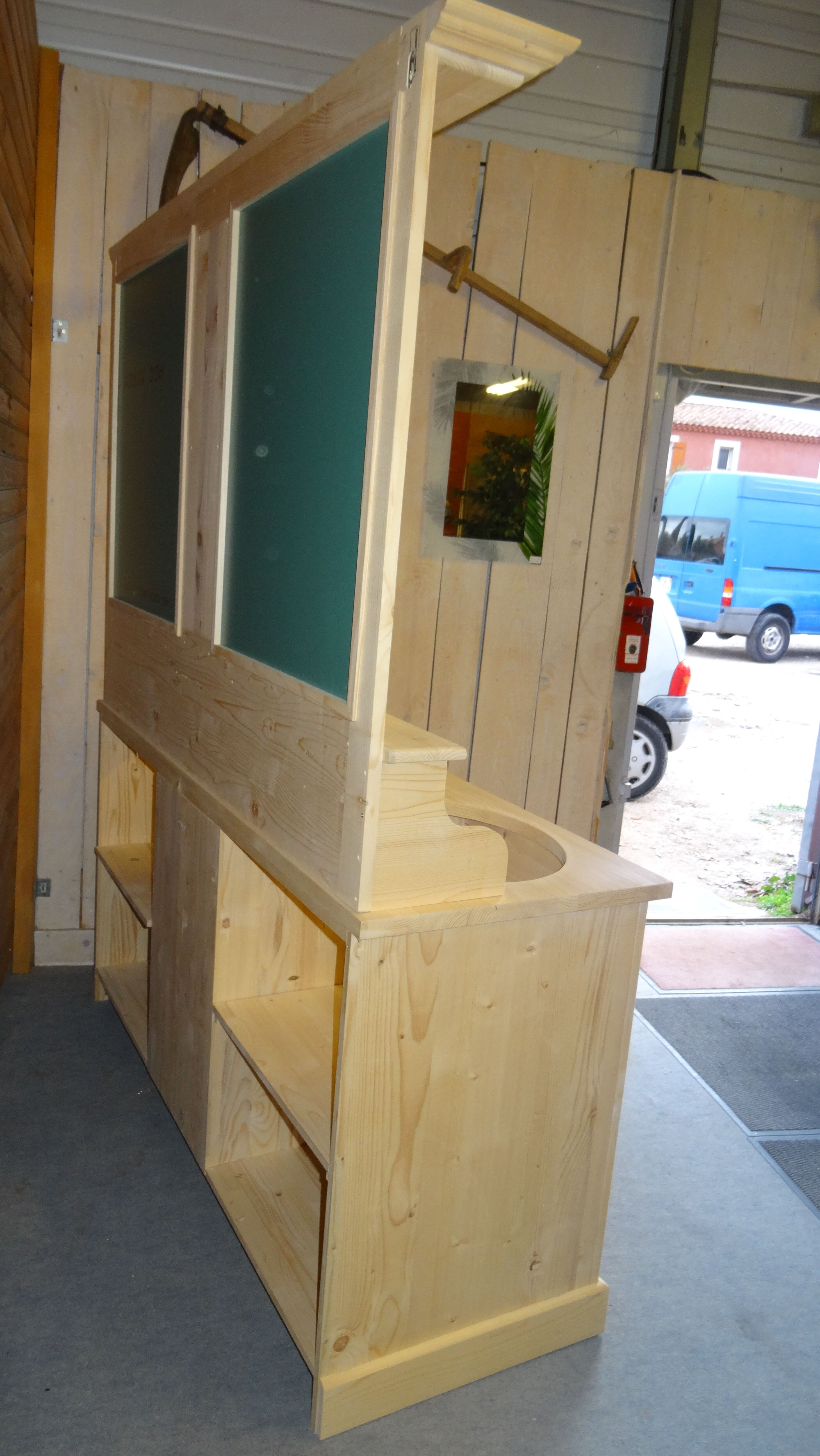 cabinet for 2 basins - 2 doors - mirror