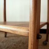 Vintage solid wood serving trolley