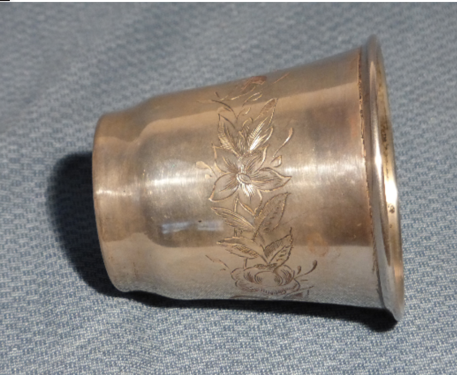 Timbale tulip in solid silver punch Minerve era 19th