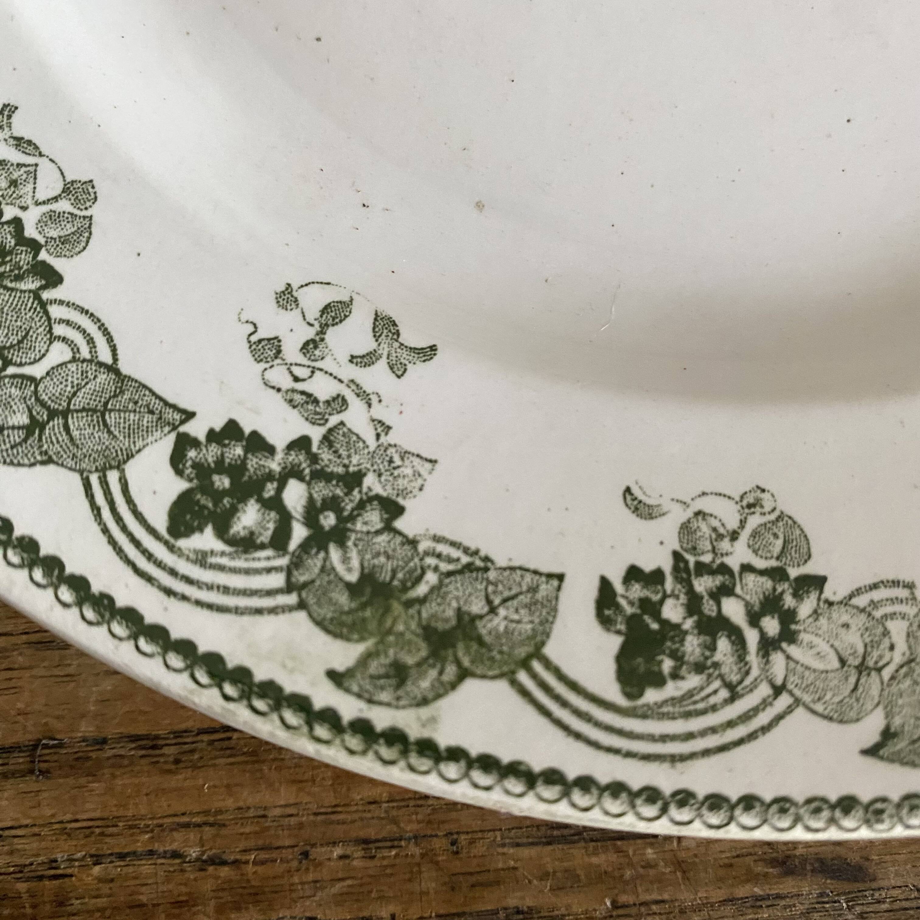 Iron earth dessert plates Moulins des loups Violetta