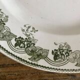 Iron earth dessert plates Moulins des loups Violetta