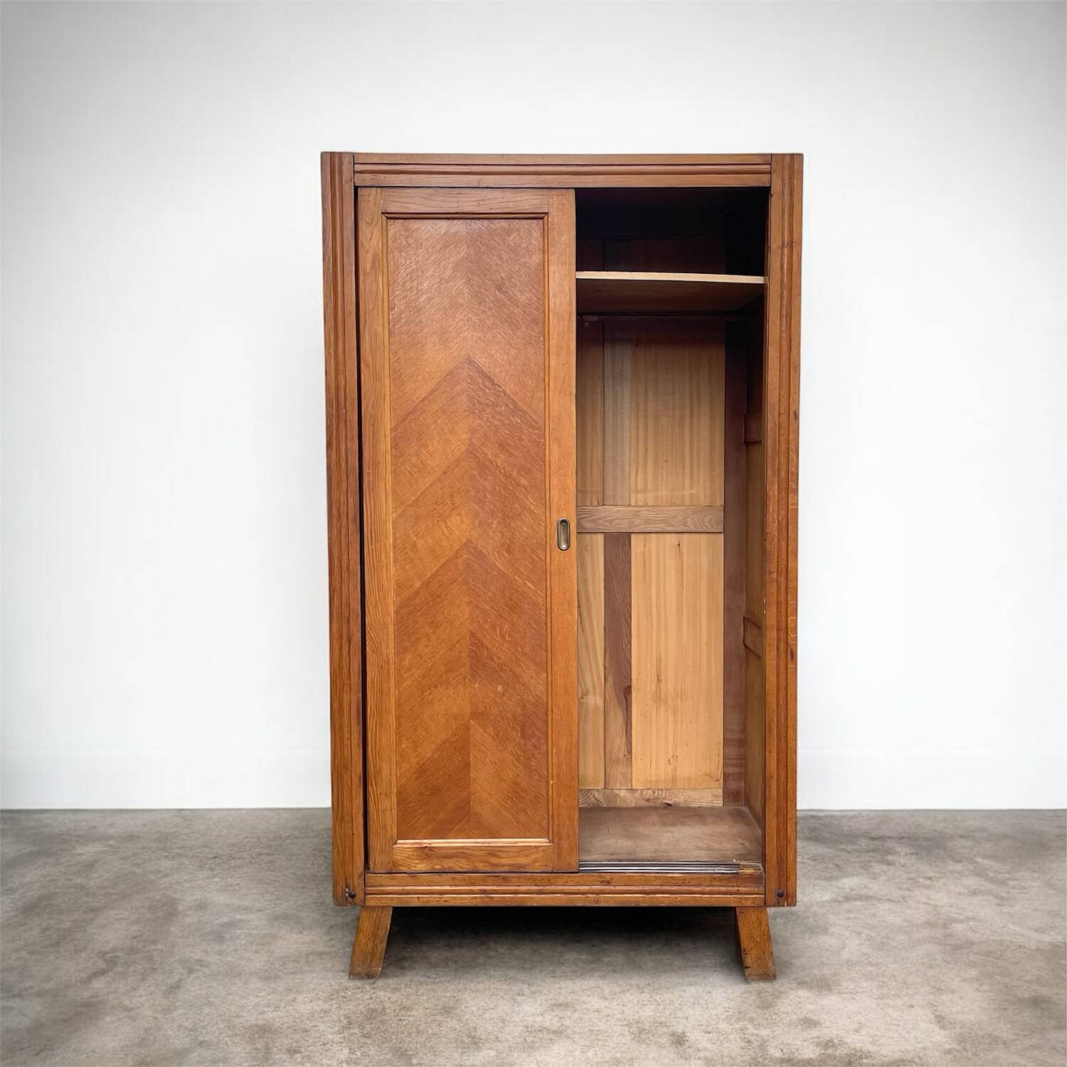 Vintage wooden wardrobe