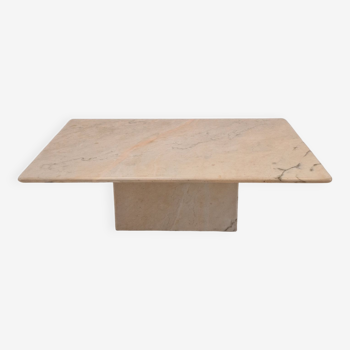 Table basse en marbre italien, années 1980