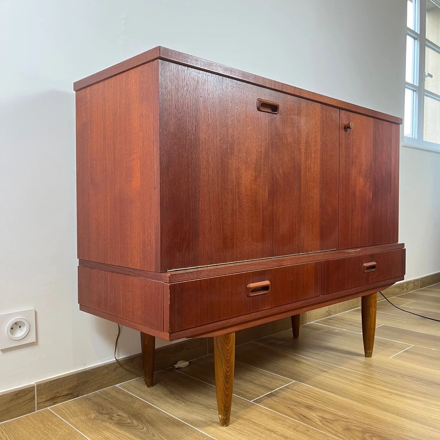 Buffet - Scandinavian bar cabinet, 1960s/70s MCM