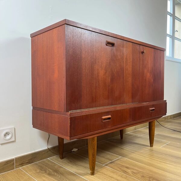 Buffet - meuble bar style scandinave, 1960/70 MCM