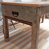 Old oak table renovated