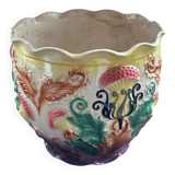 Earthenware cache-pot from the early 20th century.