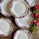 Set of 6 antique flat plates - Saint Amand Céranord