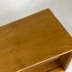 Vintage walnut shelf nightstand 60s mid-century bookcase