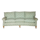 Canapé 1950's Howard & Son's Lenygon & Morant en tissu ticking courbé