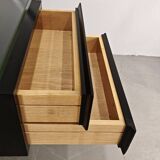 Chrome desk, glass and wood by Franco Albini for Knoll International.