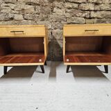 Pair of vintage 1960's bedside tables