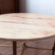 Table basse marbre et doré