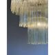 Italian Murano Glass Flush Mount with “Tronchi” Design