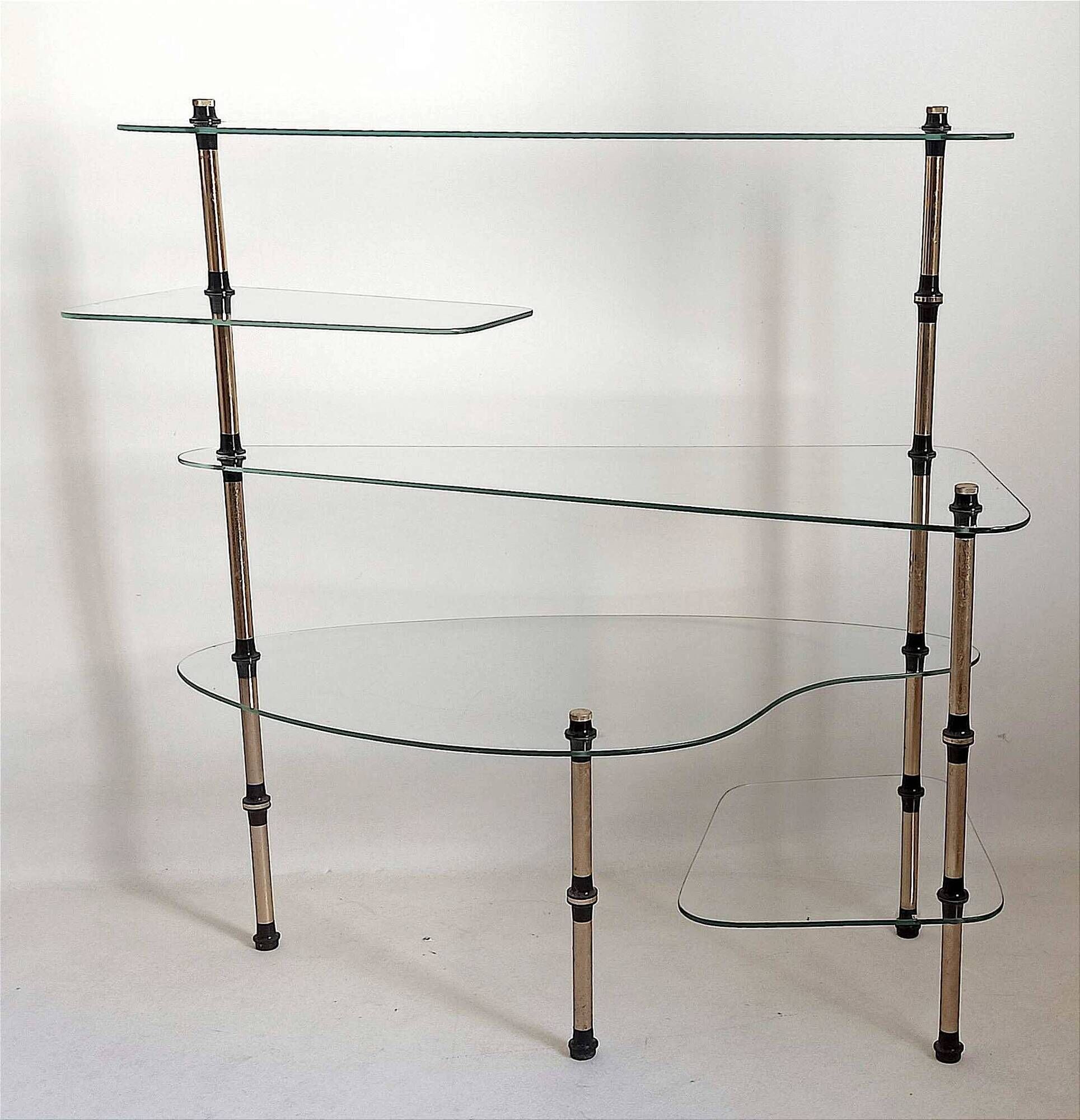 Étagère vitrée Années 50  Largeur 82 cm