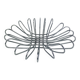 Chrome wire fruit bowl, 1970s.