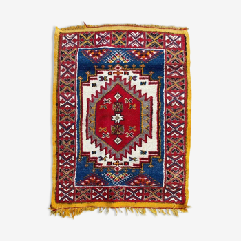 Vintage Moroccan tribal carpet