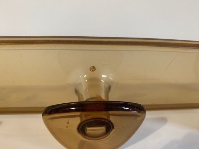 Smoked plastic coat rack