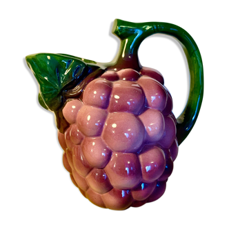 Pichet grappe de raisin barbotine