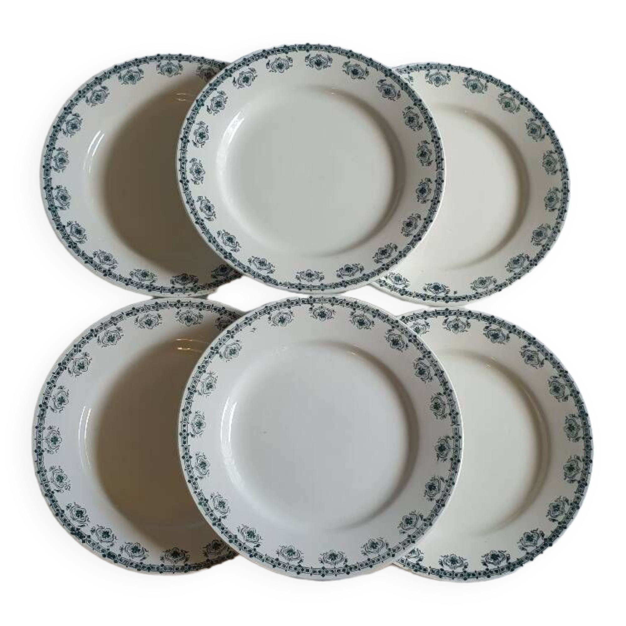 6 Céranord St Amand plates