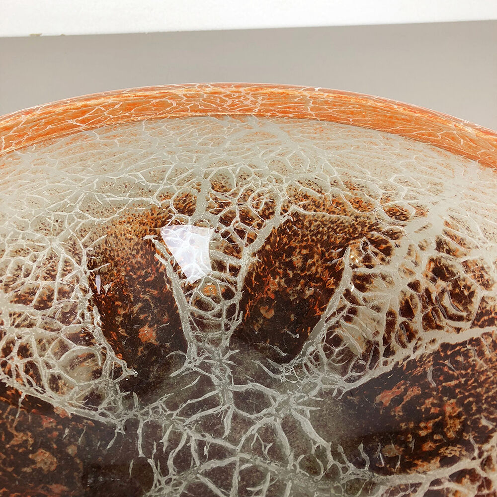 German Glass Bowl by Karl Wiedmann for WMF Ikora, 1930s Baushaus Art Deco