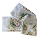Floral printed damask tablecloth 70's - cotton - 140x140 cm