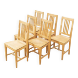 6 vintage Axel Larson chairs from mobel-shop suede