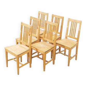 6 chaises vintage axel larson  de mobel-shop suede