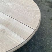 Louis Philippe extendable dining table with 8 extensions, solid oak, 19th century, 350