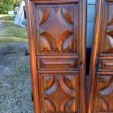 2 pairs of 19th century walnut doors