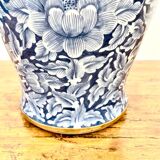 Beautiful Royal Benjarong Ginger Jar or Vase – Blue and Gold